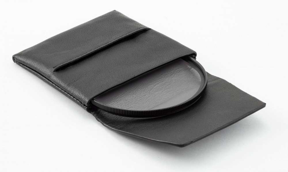 Schneider (B+W) Filter leather wallet 6x6x1см. Чехол B+W (Schneider) для cветофильтра до 49мм