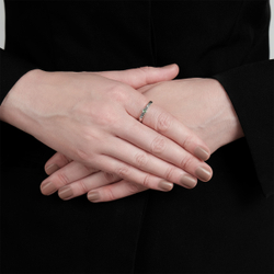 "Лента" кольцо в серебряном покрытии из коллекции "Стиль" от Jenavi