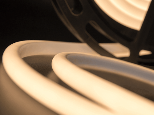 Термостойкая cветодиодная лента SMD 2835, 180 LED/м, 12 Вт/м, 24В , IP68, Цвет: Теплый белый, NE8180-24-12-WW-68