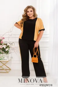 Костюм 210-Черный-желтый Minova