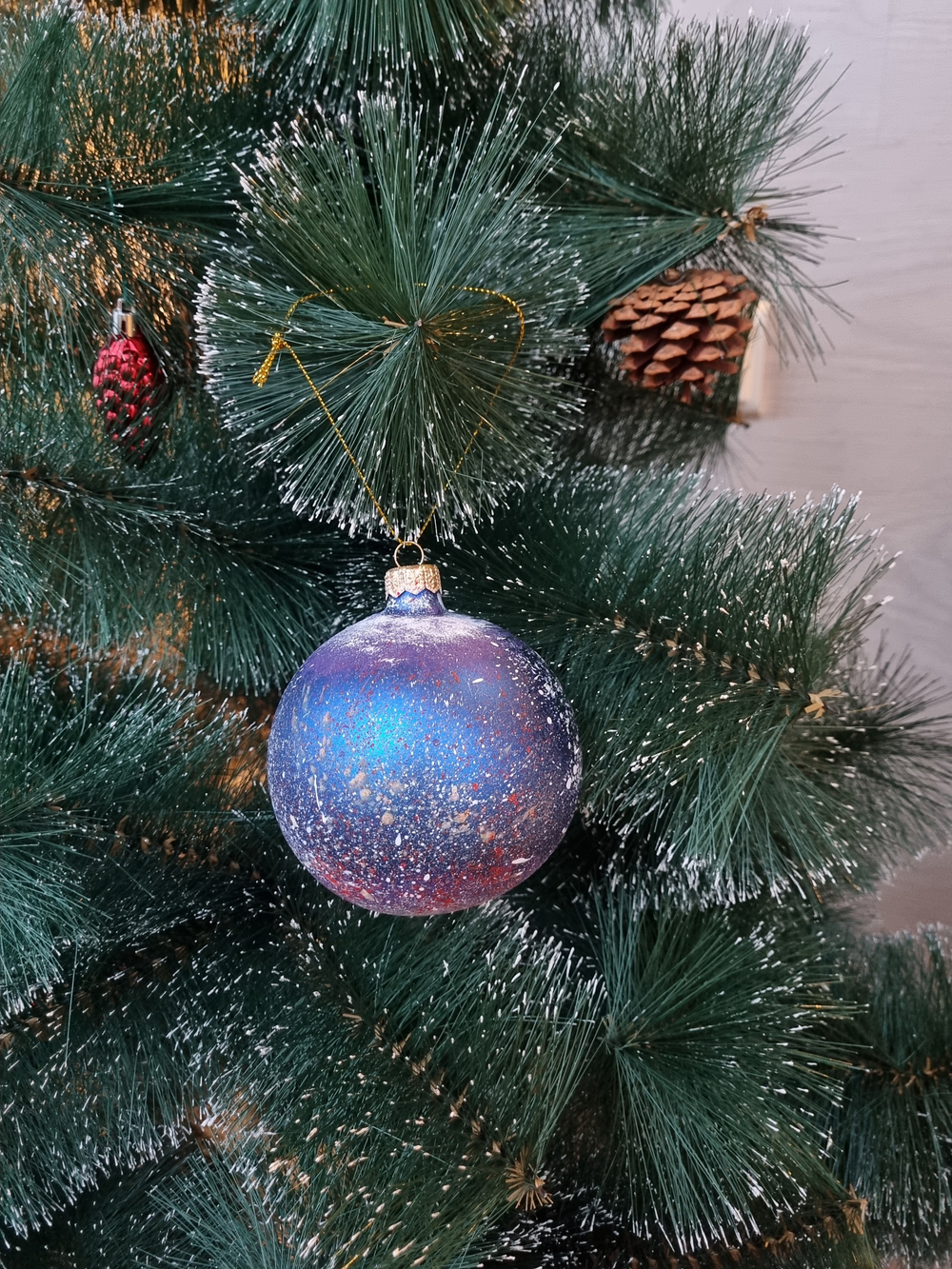 Шар стеклянный "Исакиевский собор",  ручная роспись