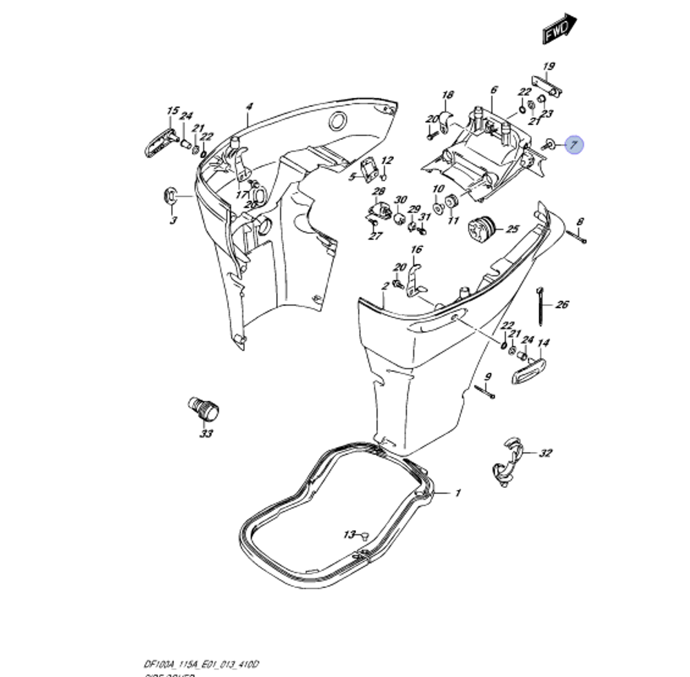 Болт для лодочных моторов 09118-08127-000