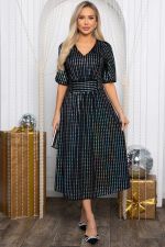 Платье праздничное Мадлен (черное) П14623-18М LT Collection