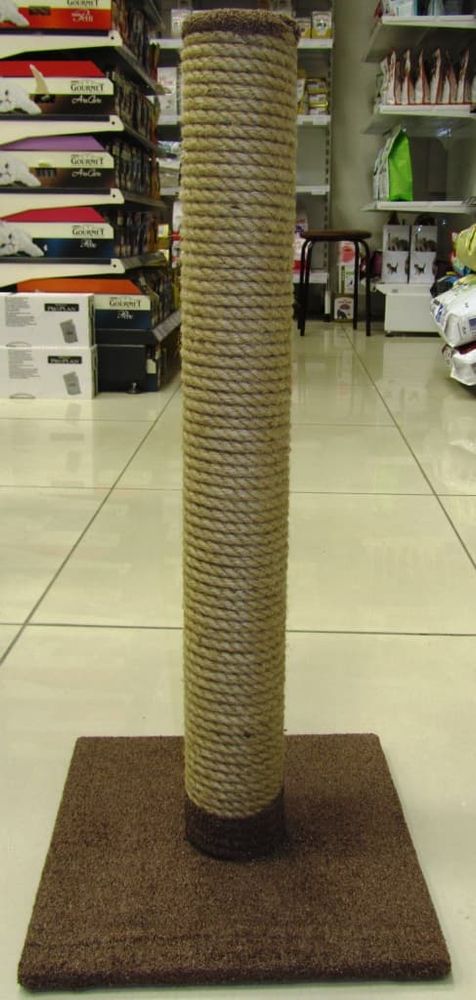 Когтеточка столбик без игрушек, 62см, на квадр.основе 42х42  "Britan"