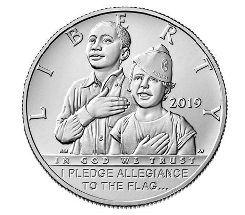 50 центов. Американский легион. 100 лет со дня основания. США. 2019 г. UNC