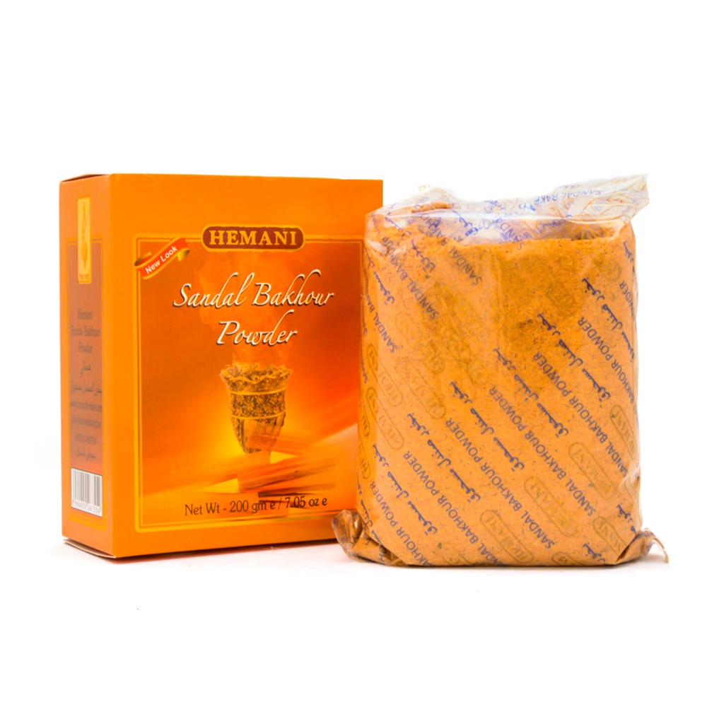 Порошок Сандала Hemani Sandal Bakhour Powder для ароматерапии и косметических процедур в коробочке 200 г