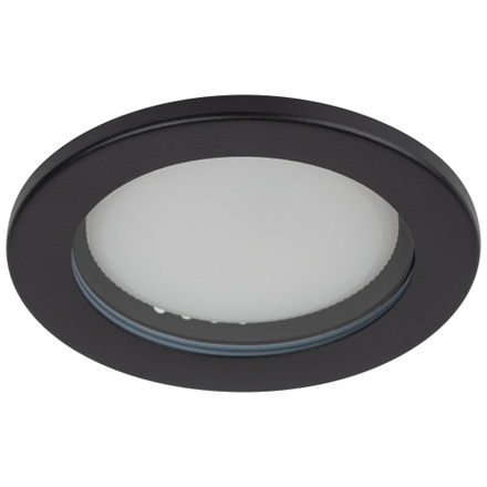 Встраиваемый светильник влагозащищенный ЭРА KL95 SBK SET 5 под лампу GX53 IP44 черный набор 5 шт