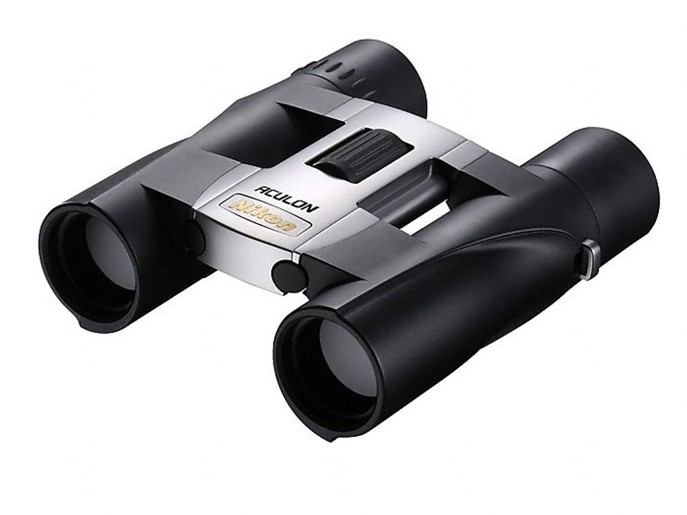 Бинокль Nikon Aculon А30 10x25, серебристый