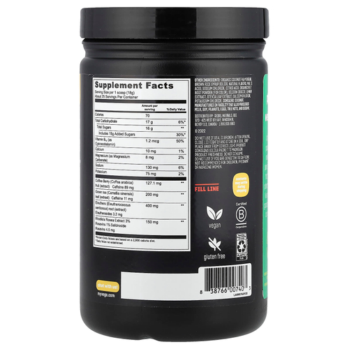 Vega, Sport, предтренировочный комплекс на растительной основе, клубничный лимонад, 455 г (1 фунт 0,1 унции)