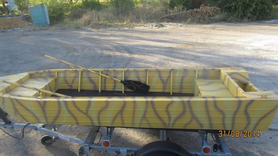 Алюминиевая моторно-гребная лодка Охотник 420С