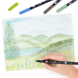 Набор Tombow AB-T Dual Brush 10 Landscape Palette