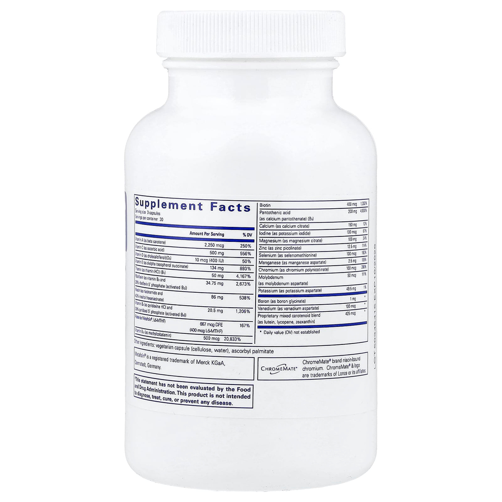 Pure Encapsulations, Nutrient 950® Without Copper & Iron, 90 Capsules