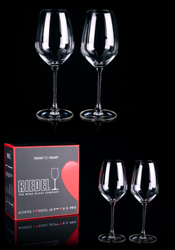 Набор бокалов для белого вина 2 шт 460 мл Riedel Heart to Heart Riesling Австрия вид