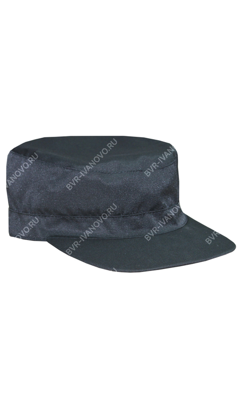 Кепка камуфляжная на липучке (смесовая, черный)