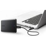 Внешний жесткий диск TOSHIBA Canvio Basics 1 TB, 2,5", USB 3.2, черный.