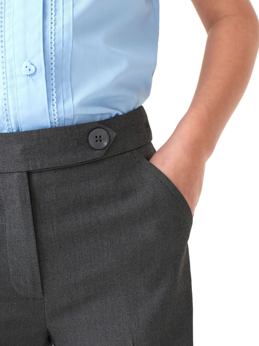 Брюки школьные для девочки Next 307-251, Серый