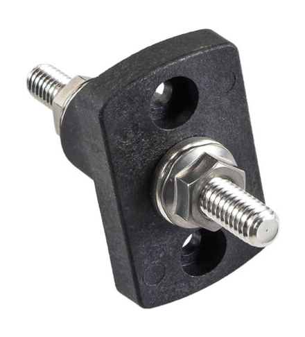 Клемма для монтажа сквозь переборку, черная, 5/16"-18