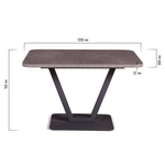 Стол Forward раздвижной (120+40) камень темный