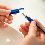 Ручка шариковая DELI "Arrow Q01630", 0,7 мм, синяя, грип