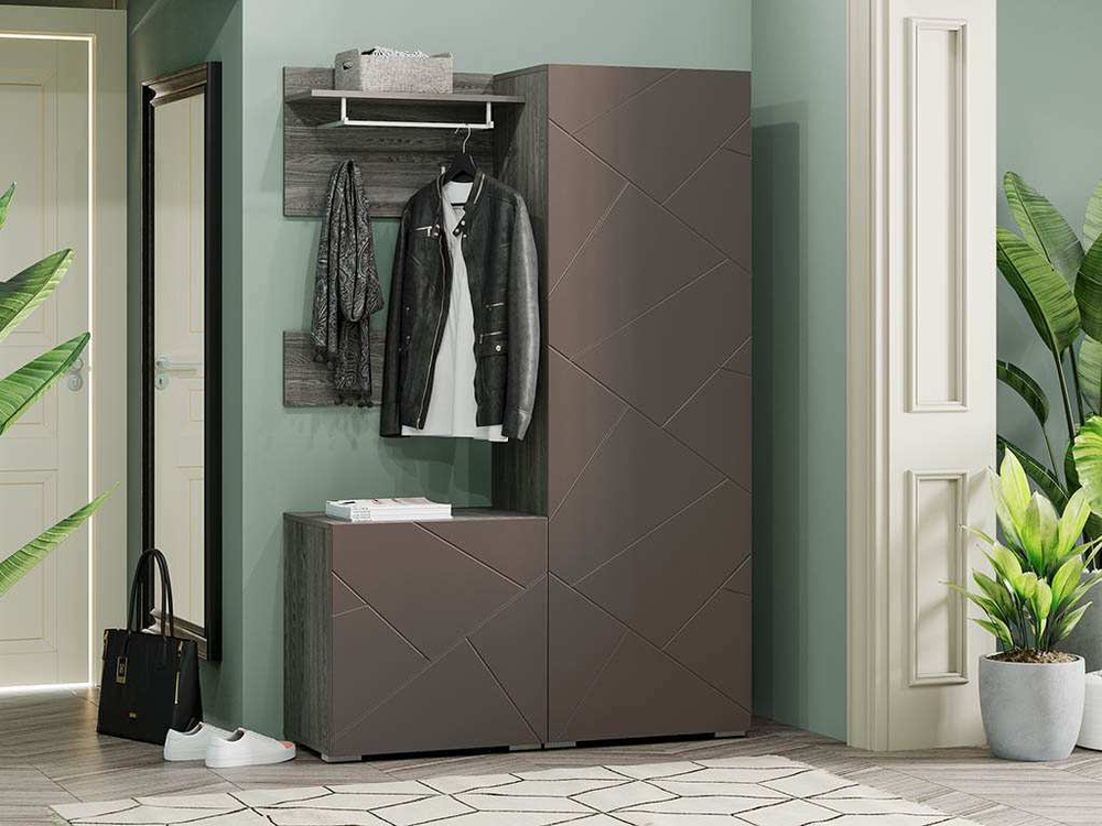 Прихожая Summit 3 ясень анкор тёмный/софт графит