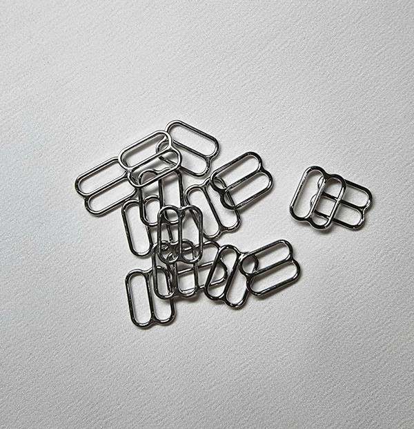 Регулятор широкий серебро 15 мм