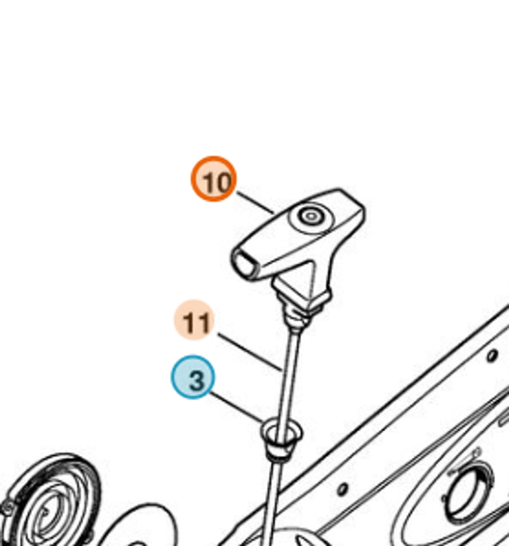 Рукоятка ElastoStart, Ø 4,5 мм PJ88092 Farmertec для бензореза Stihl TS700 TS800 (артикул STIHL 00001903414)