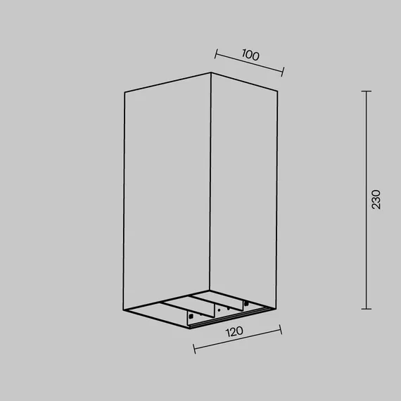 Настенный светильник Драп / Drape 3000K 20Вт IP 65 Outdoor o525wl-l20b3k