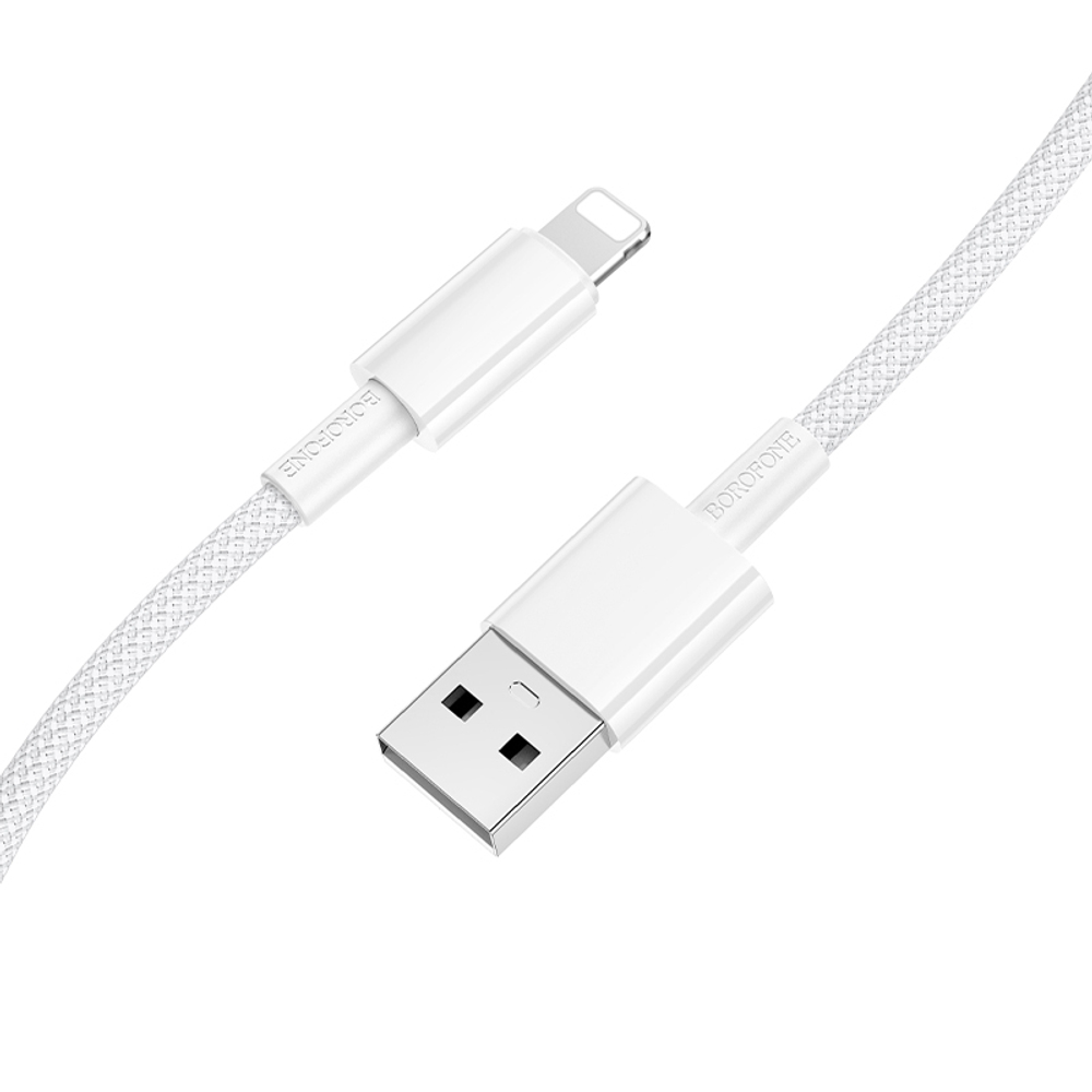 Кабель USB - Lightning BOROFONE BX117 (белый) 1м