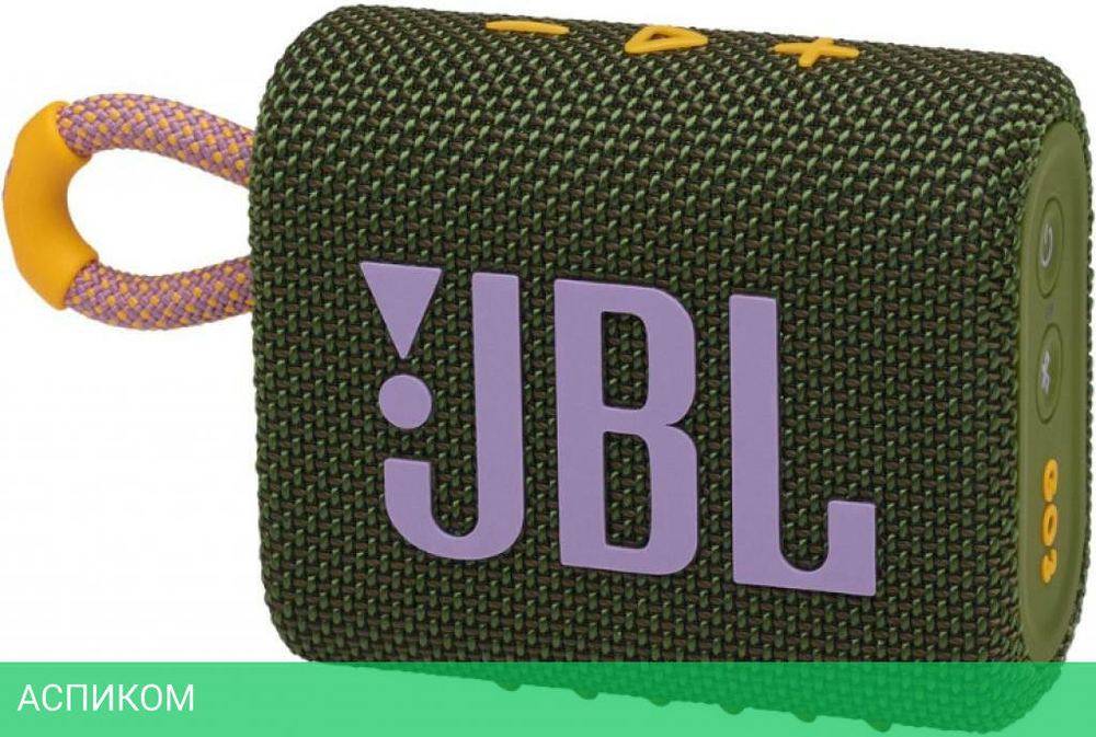 Беспроводная колонка JBL Go 3 Green (JBLGO3GRN)