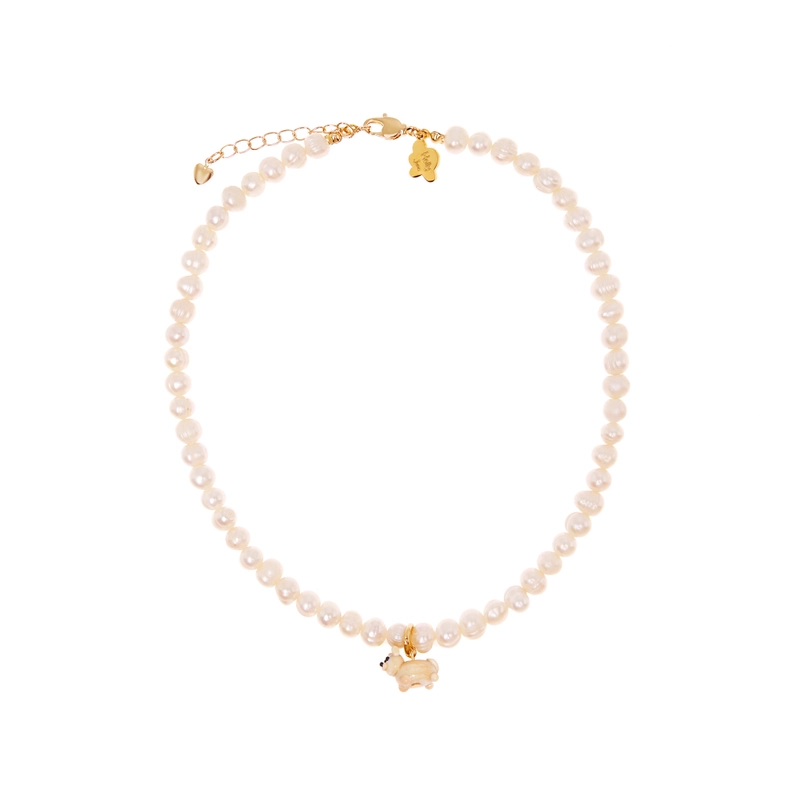 Колье Мой Любимый Пушистик с Жемчугом – Кошка