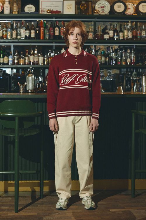 Поло Вязанное бургунди