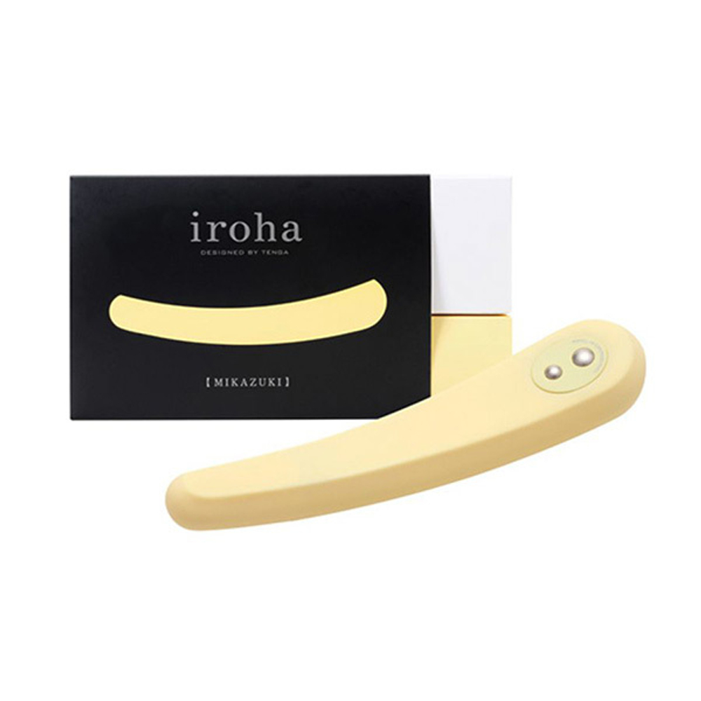 Желтый вибратор 17,5см Tenga Iroha Mikazuki HMF-01