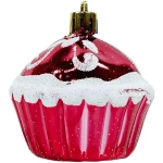 Новогоднее украшение Кексы 4шт 11.6*11.6*5.8