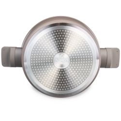 СОТЕЙНИК СО СТЕКЛ. КРЫШКОЙ И АНТИПРИГАРНЫМ ПОКРЫТИЕМ PFLUON MARBLE, 26*7,5 СМ