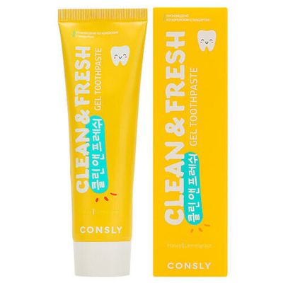 Зубная паста гелевая Consly Экстракт меда и лемонграсс 105 г