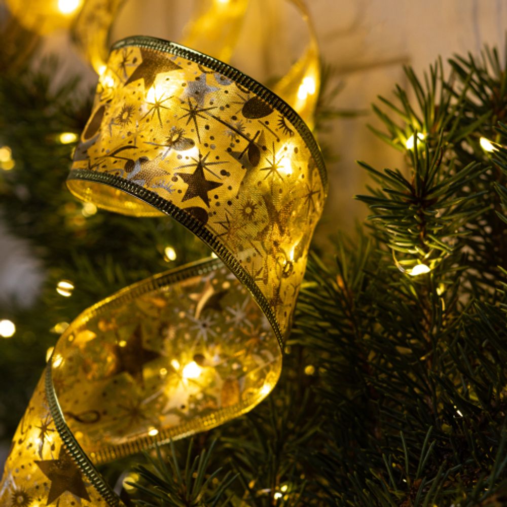 Светодиодная новогодняя гирлянда ЭРА ENIN-30W нить Лента декоративная теплый свет 3 м 30 microled IP20 | Гирлянды