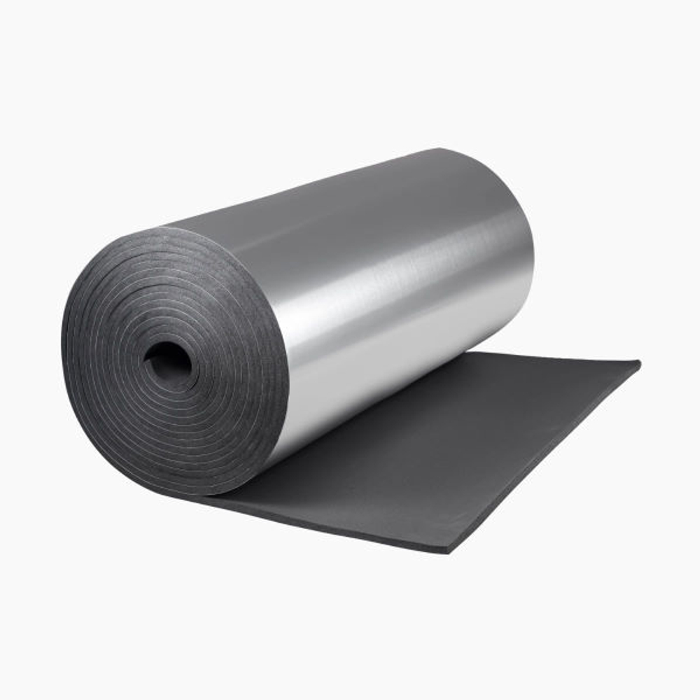 Рулон из вспененного каучука K-FLEX ST с покрытием AL CLAD Тмакс=110°C черный