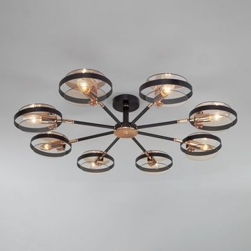 Потолочный светильник 70121/8 черный Gallo Eurosvet