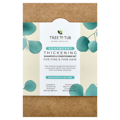 Tree To Tub, набор из шампуня и кондиционера для густоты волос, с мыльным деревом, 2 шт., 250 мл (8,5 жидк. унции)