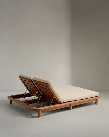 Шезлонг двойной Turqueta из дерева