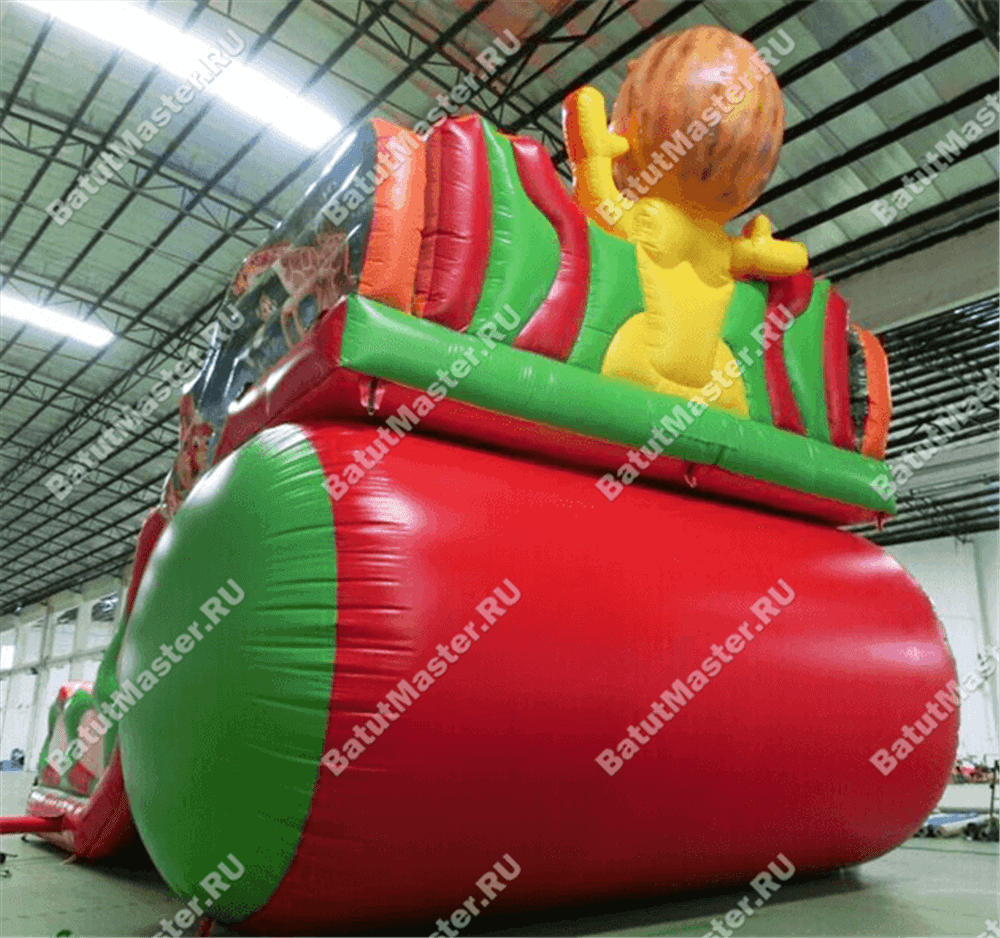 Батут-горка "Лев" 13*7.5*10 м