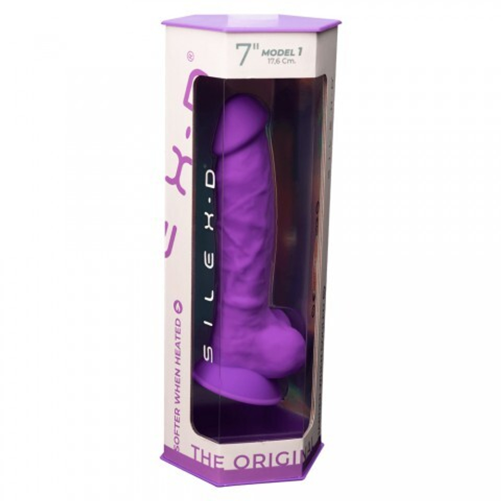Фаллоимитатор SilexD Model 1 (17,6×3,5 см) с двойной плотностью фиолетовый