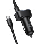 Автомобильное зарядное устройство для Type-C Hoco Z63B PD30W+QC3.0 (black)