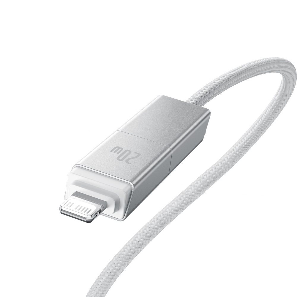 Кабель C+U - C+L Baseus Versatile Two-for-Two Charging+Data 60W 0.6-2m - Moon White