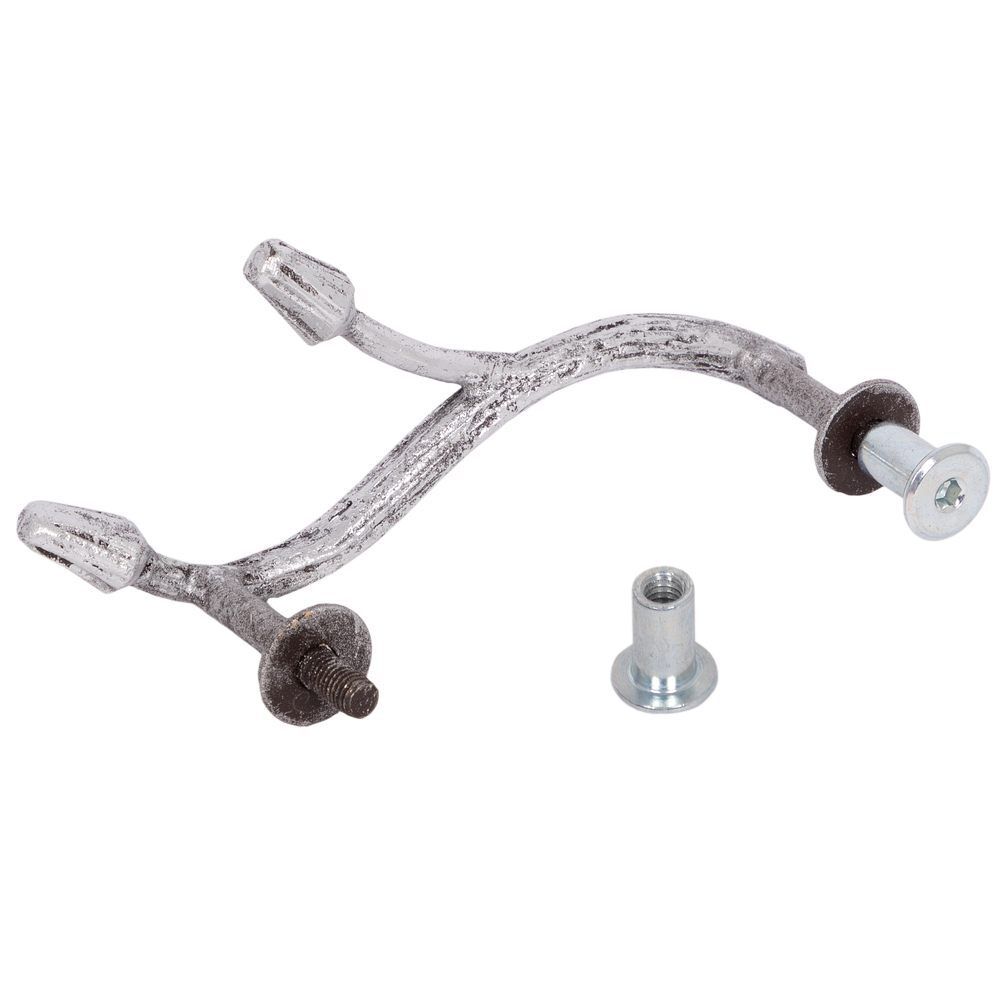 Ручка мебельная Орхидея Симпл 6.5х13см Античное серебро