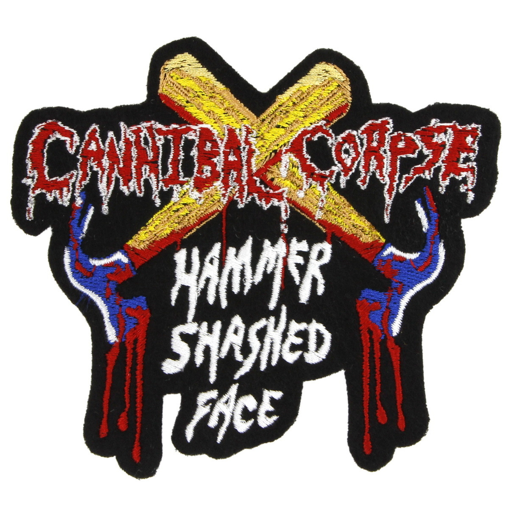 Нашивка на спину с вышивкой группы Cannibal Corpse