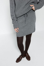 Юбка мини из смесового кашемира