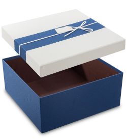 WF-36/3-B Коробка «Прямоугольник» цв.син./бел.