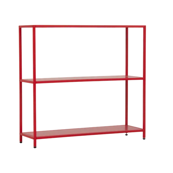 Стеллаж металлический 75х80х25, красный