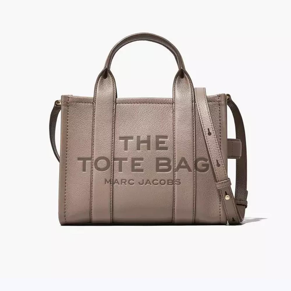 СУМКА MARC JACOBS THE LEATHER SMALL CROSSBODY TOTE BAG CEMENT